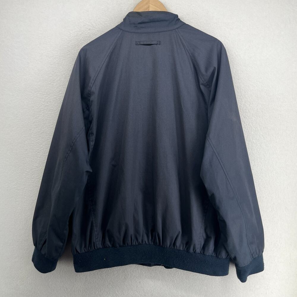 ORVIS Jacket Mens XL Harrington Bomber Tartan Plaid Lined Full Zip Blue VTG - Picture 3 of 12